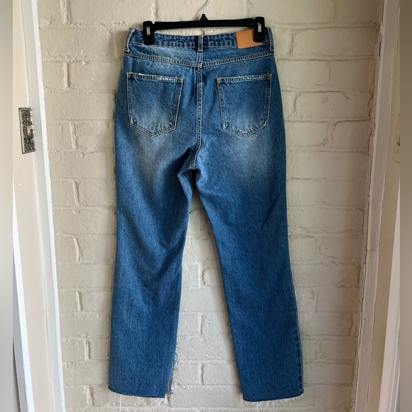 Anthropologie Avic Les Filles NWT size 27 distressed stretch denim jeans - Picture 8 of 16